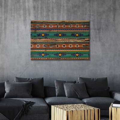 " Teal & Orange Tribal "