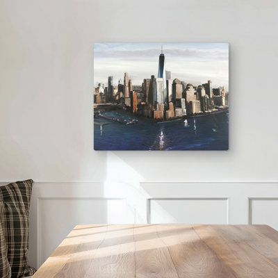 City of New-York Brown Building Metal Print | Home Decor