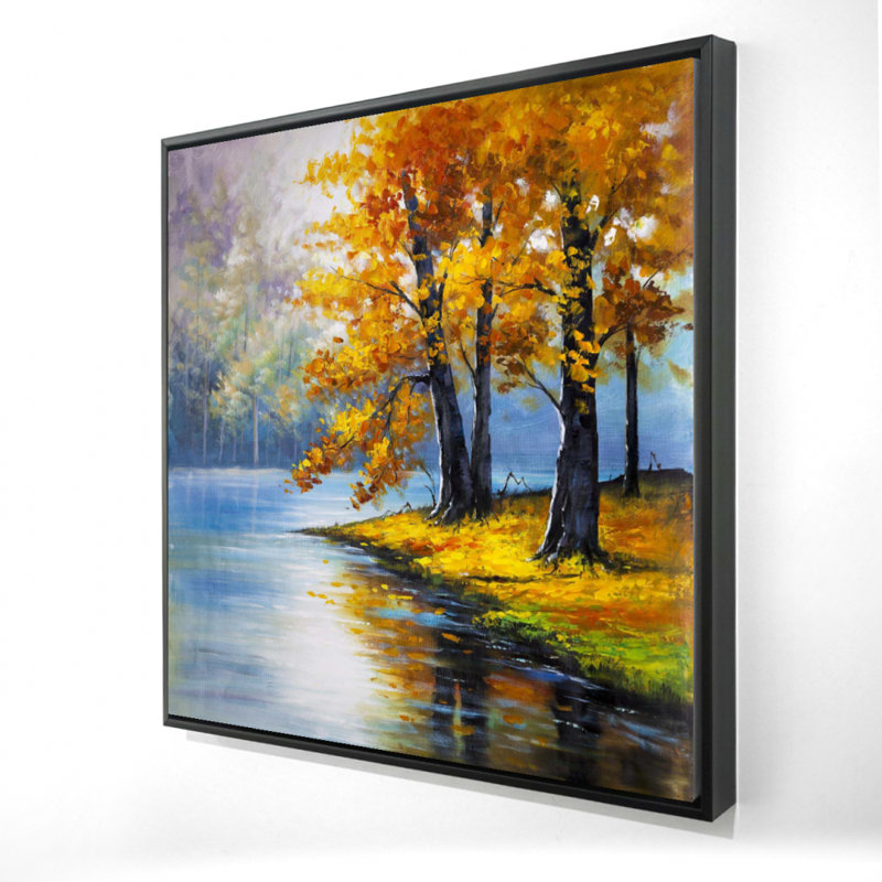 «Deux arbres au bord du lac»