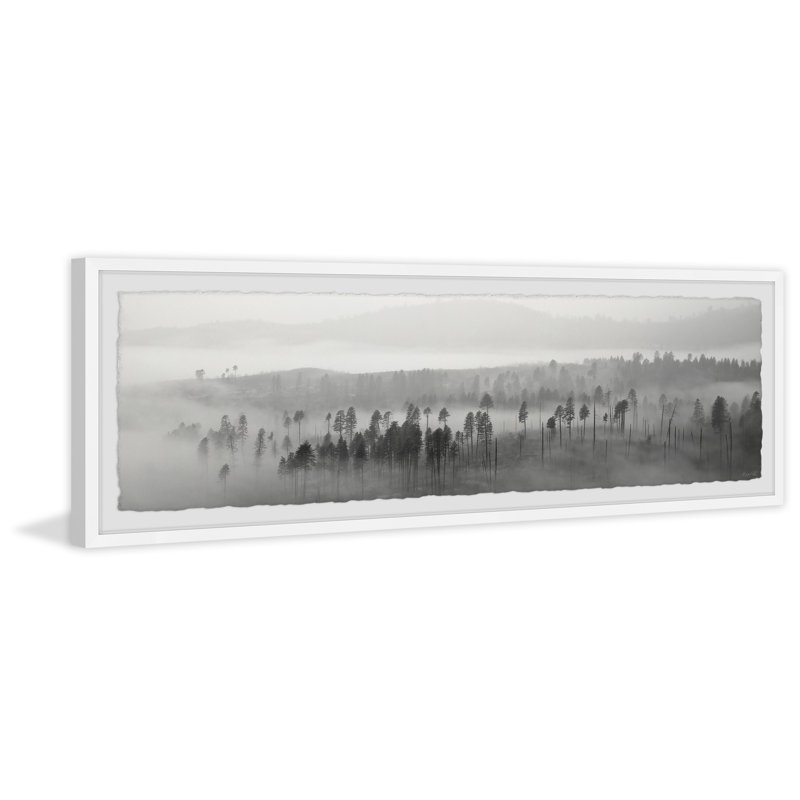 Lost In The Woods by Marmont Hill - Single Picture Frame Panoramic Print, 25cm H x 76cm W x 3.81cm D