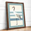 Crane and Stripes Minimalist - Framed Print-887410734-887410722