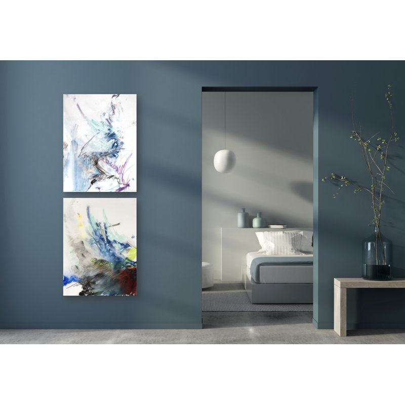 Poetry Series III by John Beard - Artist Enhanced Canvas Print, White Floater Framed, 20" H x 24" W x 3" D