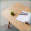 Table basse 100% chêne massif nord-américain avec rangement double couche, facile à assembler pour le salon