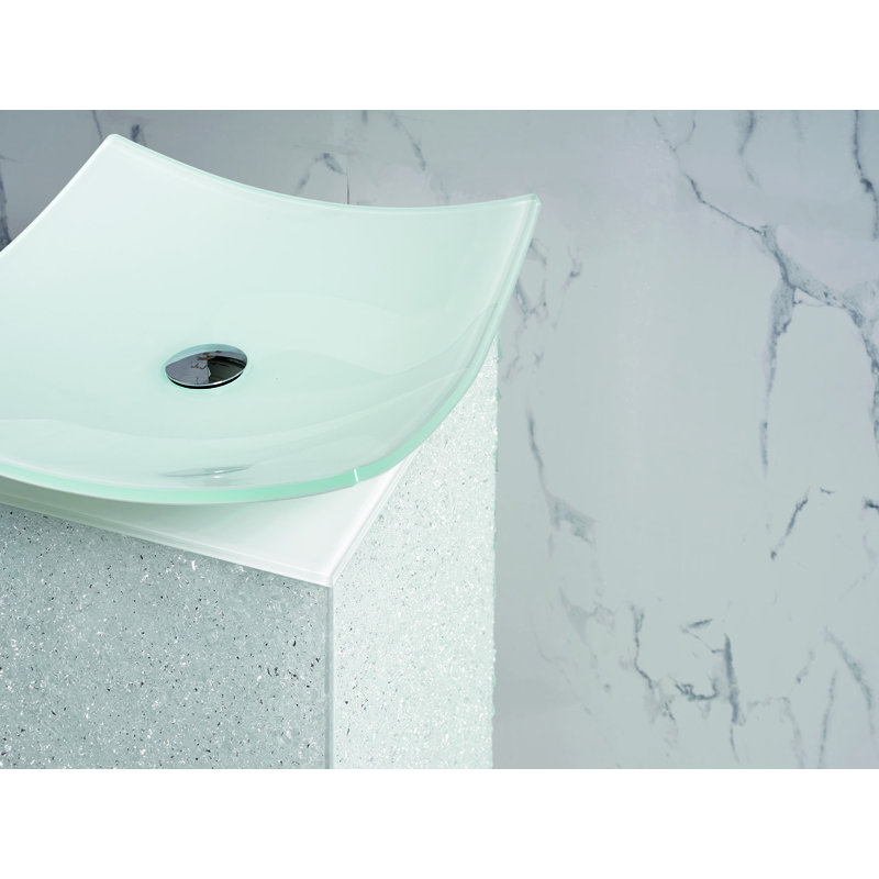 Nook 13.38'' W Single Vanity, White, White