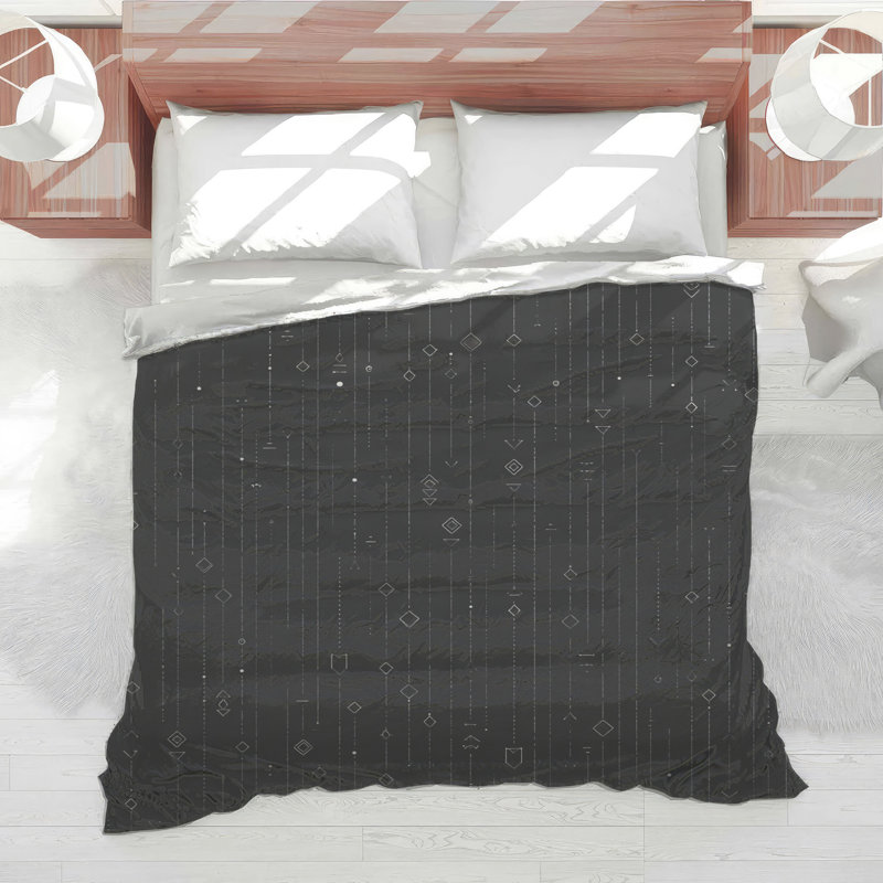 Geometric Shapes Bedding Pattern Comforter Modern, King