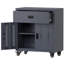 Steel Garage Storage Cabinet with Lockable Door and Wheels, 31.49-Inch Adjustable Shelves