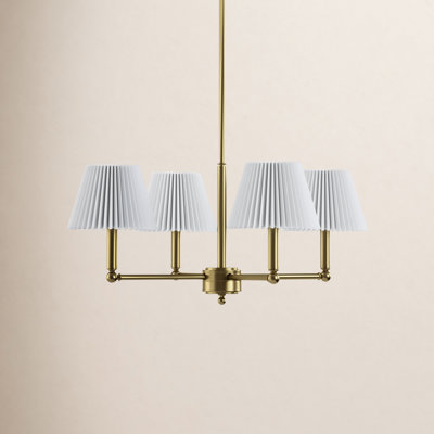 Costa Wrought Iron 4-Light Chandelier