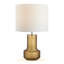 Ambella Orange Toned Dimpled Textured Glass Table Lamp - Vintage Retro Design