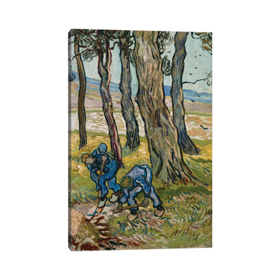 The Diggers, 1889 by Vincent Van Gogh - Wrapped Canvas Painting