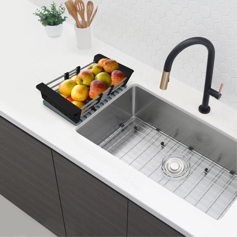 STYLISH Flex Silicone Drying Mat and Trivet, Dark Gray