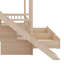 Lit superposé avec escalier de rangement, glissade et 2 tiroirs, lit superposé en bois avec garde-corps, aucun sommier nécessaire-853516720