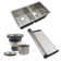Design House 110023 Rectangular Double Bowl 32X18x10-Inch 18-Gauge Undermount Stainless Steel Kitchen Sink Combo With Sink, Roll-Up Drying Rack And Drain Strainer Basket
