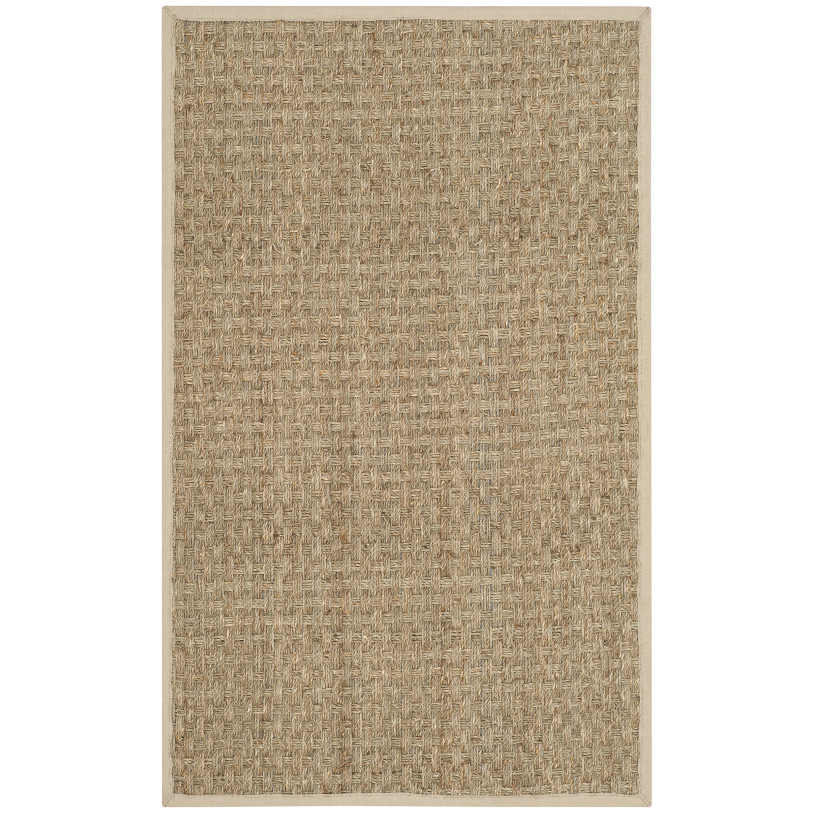 Dollard Natural Fiber Seagrass Rug, Round 7'