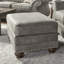 Shandon Fabric Upholstered Nailhead Ottoman-1182604959