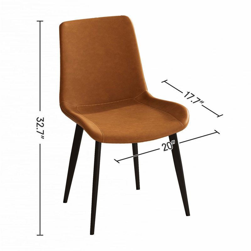 Ensemble de chaises de salle à manger, Orange, 4