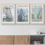 Œuvre d'art classique Beach Cliff In France 3 pièces-90975310-90975314