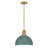 Clendon 1-Light Dimmable Metal Dome Pendant-74025260-74025259-74008650
