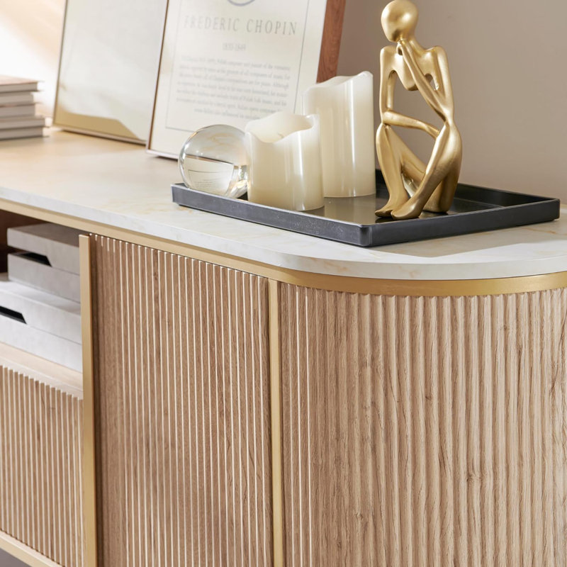 Rosevell 70"W TV Stand for TVs up to 78" - Modern Design
