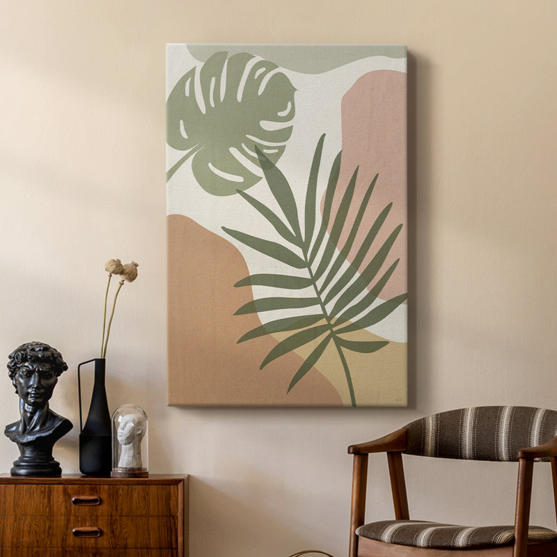 Mid Century Palm I - galerie sur mesure, H 18 po x l 12 po