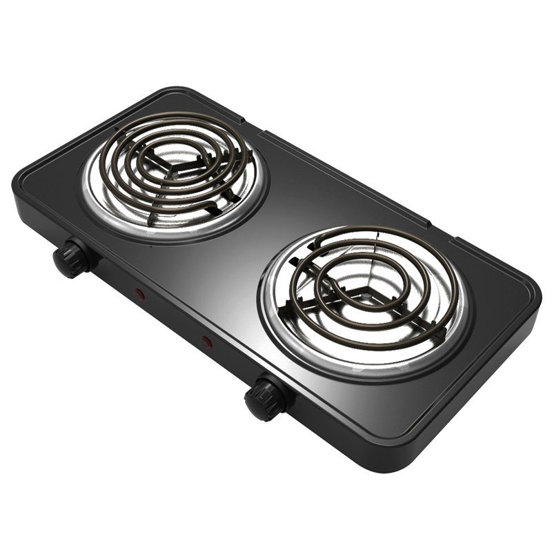 Double brûleur électrique méga chef, Noir