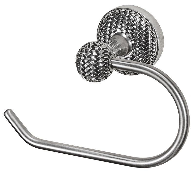 Cestino Wall Mounted Toilet Paper Holder, Antique Silver