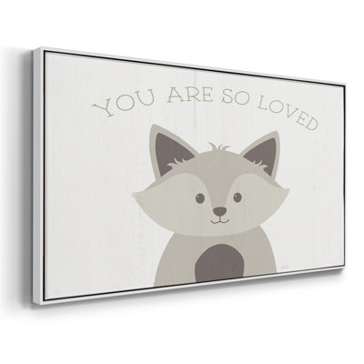 You Are So Loved Fox - Toile tendue avec châssis encadré - Prêt à être accroché