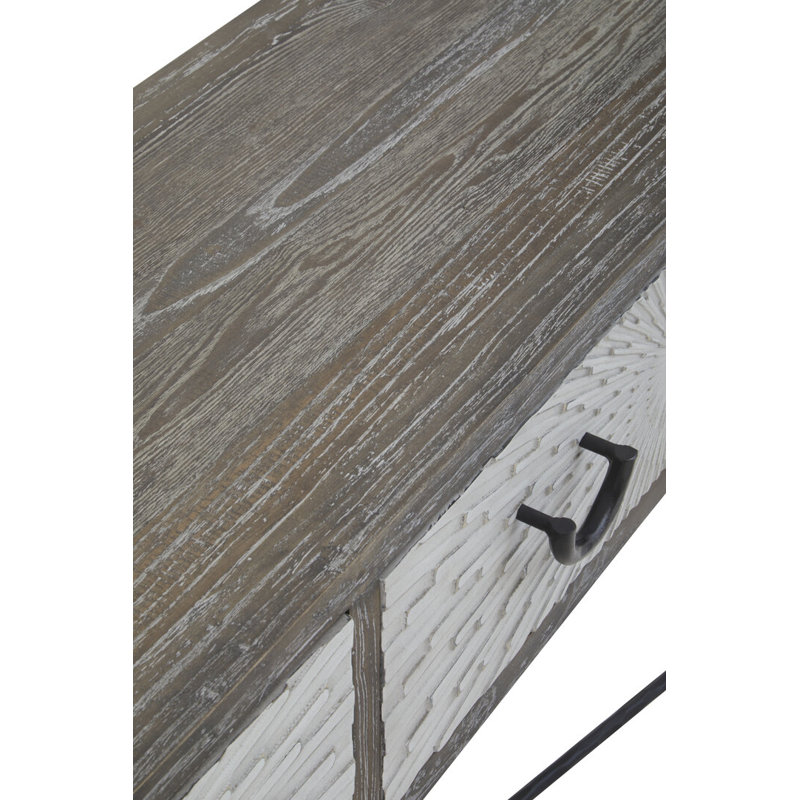 170cm Solid Wood Top Console Table