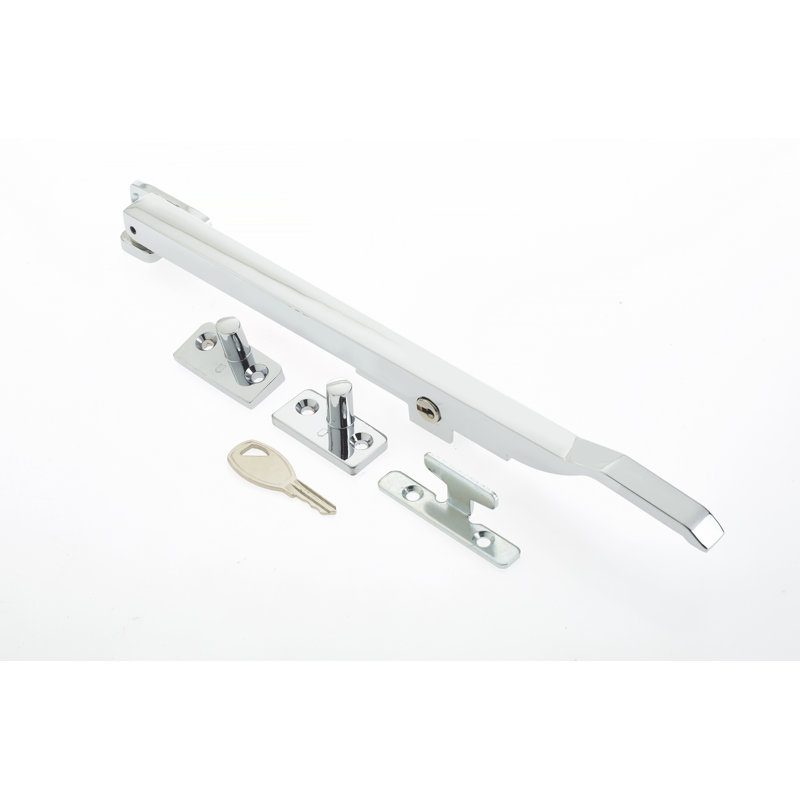 Locking Casement Stay Door Accessory, Polished Chrome