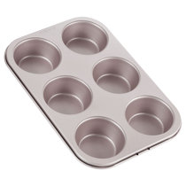 CHEFMADE Mini Muffin Pan, 12-Cavity Non-Stick Mini Cupcake Pan Bakeware for Oven Baking (Champagne Gold)