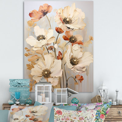 " Beige Poppy Meadow Melody "