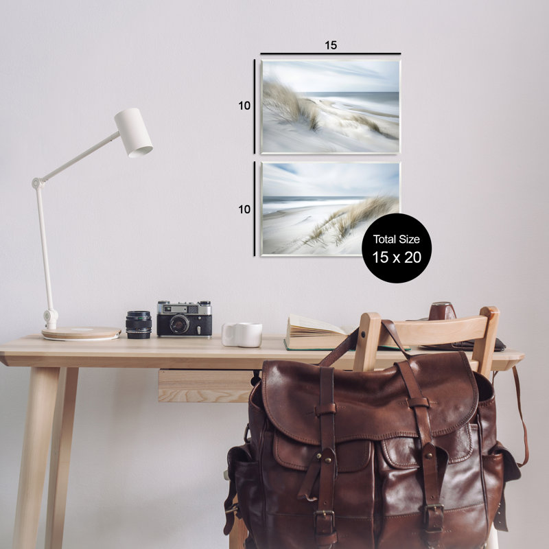 Ensemble de 2 plaques murales Windblown, H 10 po x l 15 po