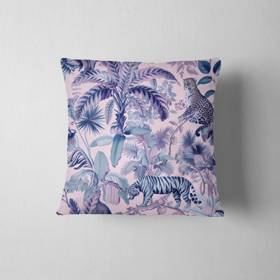 Pastel Jungle Reversible Pillow Cover