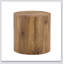 La table cylindrique avec sa conception à motif peut être facilement intégrée