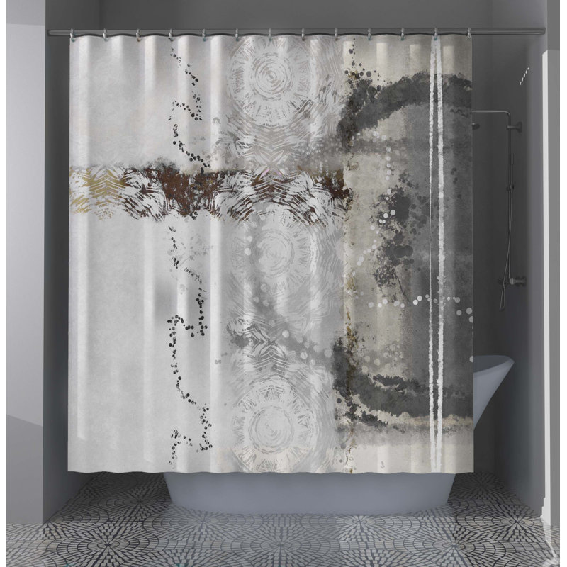 Rideau de douche abstrait Houchin