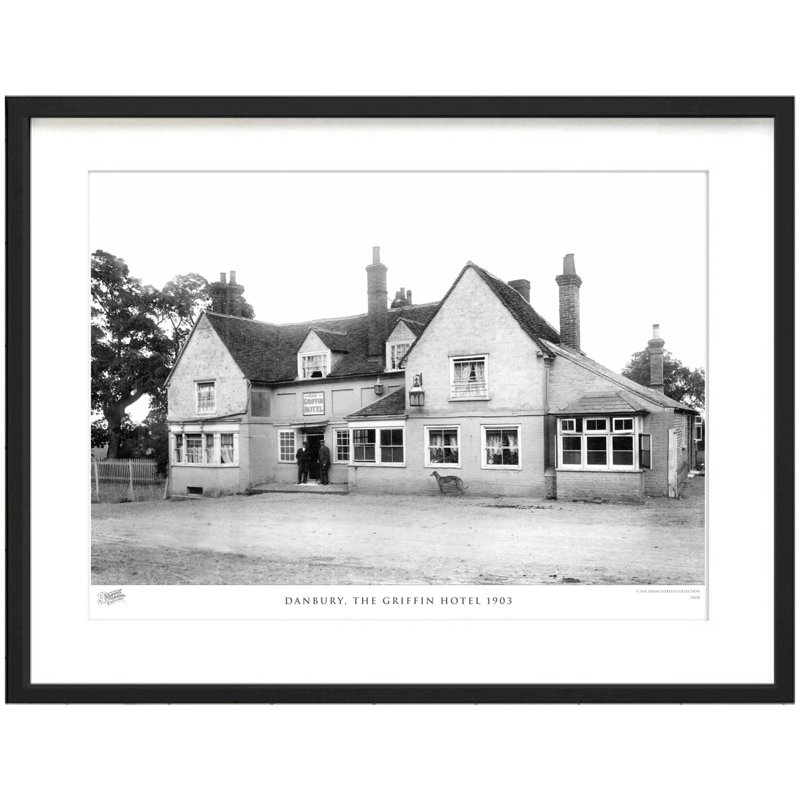Danbury, The Griffin Hotel 1903 by Francis Frith - Single Picture Frame Print, 60cm H x 80cm W x 2.3cm D
