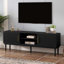 Console, conception de porte coulissante peu encombrante, pieds en bois-148509064