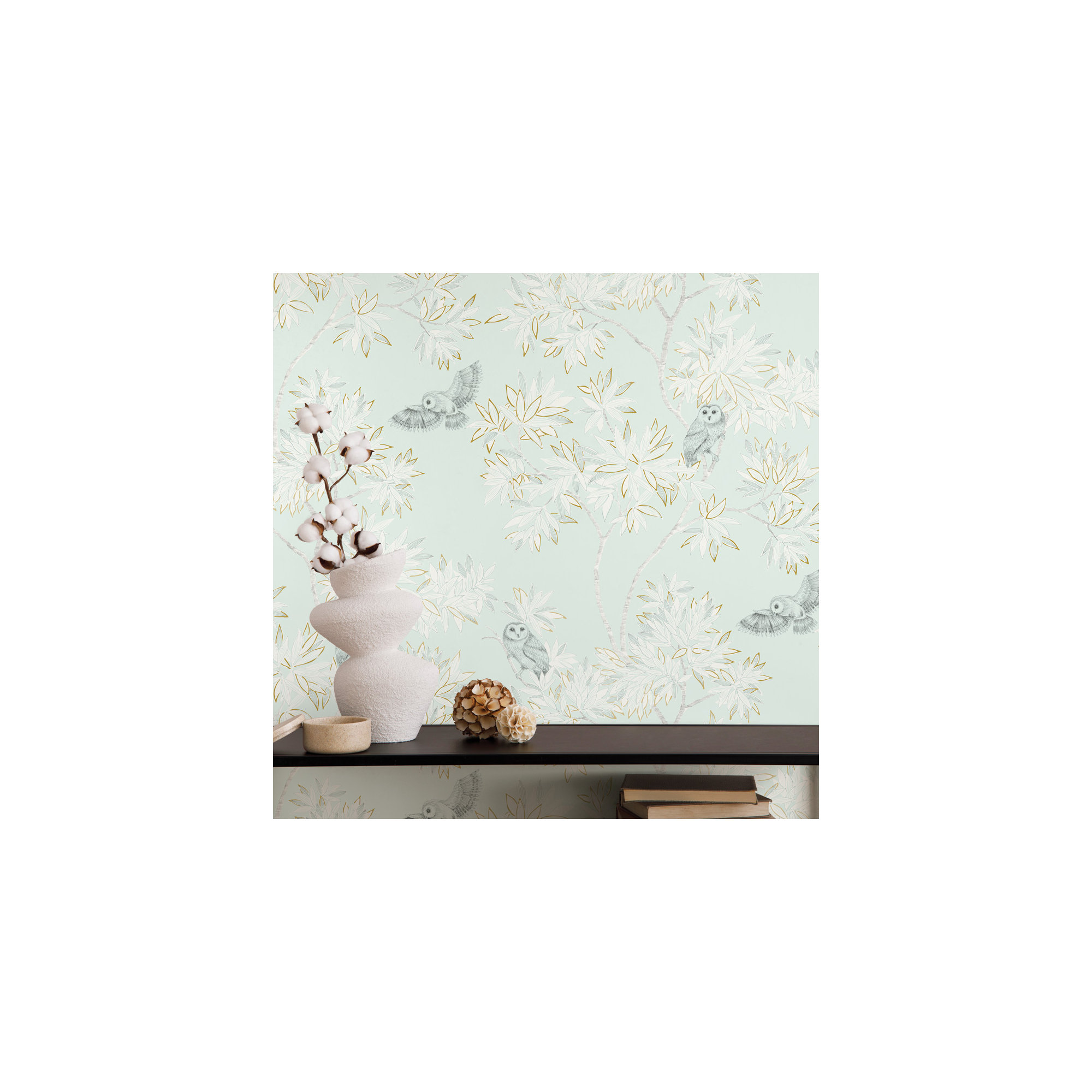 Shanieka Floral Wallpaper, Celeste
