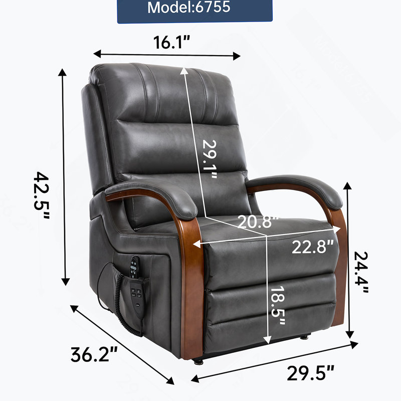 Fauteuil inclinable électrique Powerair, Gris