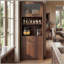 Armoire de rangement autoportante haute de 71 pouces avec portes et tablettes-3679122