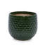 3 pots de fleurs en céramique, pot de fleurs moderne pour patio, jardin ou rebords de fenêtre - vert foncé-1683804655