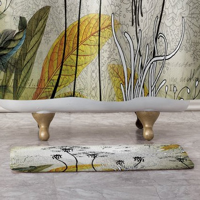 Tapis pour salle de bain little pissenlit