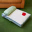 Lit pour animal de compagnie avec oreiller - Repose-pieds doux et moelleux