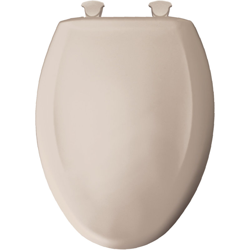 Elongated Toilet Seat and Lid, Innocent Blush/Zinfandel