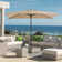 Le 10' x 6' 5" Rectangular Tilt Market Umbrella