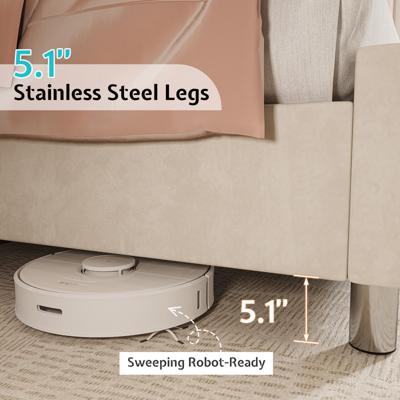 Occoquan Upholstered Wingback Bed