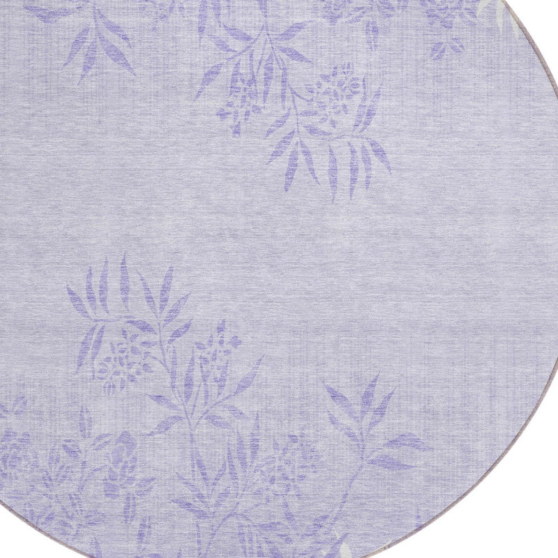 Tapis ivoire rond 8 po