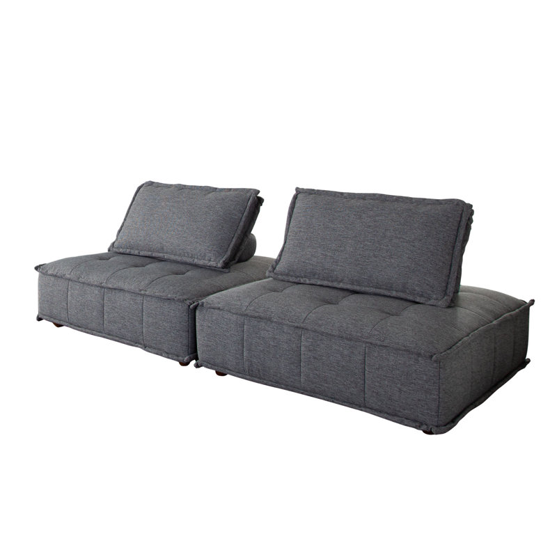 Upholstered 45'' Sofa, Gray 
