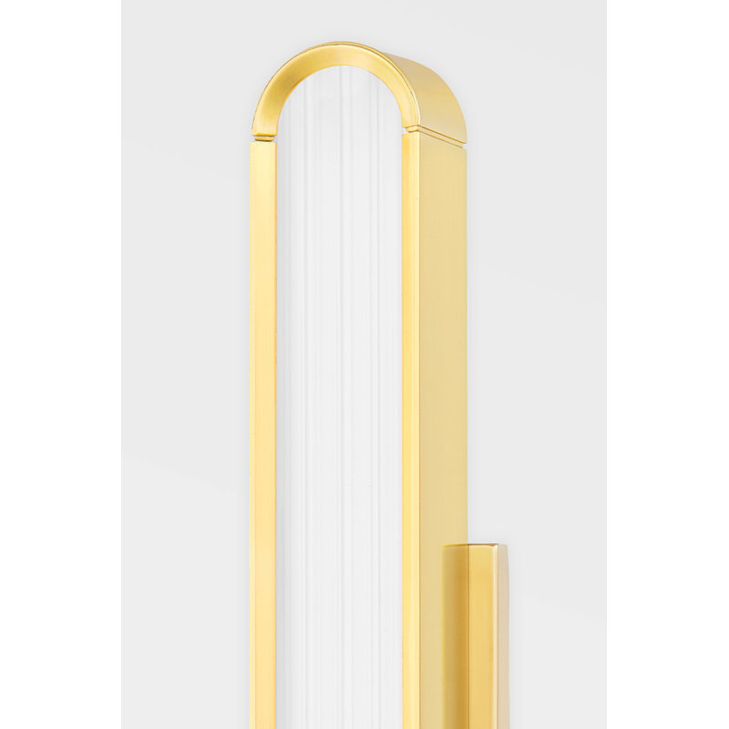 Starkey 1 - Light LED Bath Sconce, Aged Brass