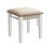 Transitional Style 1Pc Vanity W/ Stool Set Core Design Storage Drawers Central Mirror Padded Stool White Finish Bedroom Furniture-1673634922