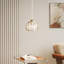 1 - Light Natural Dome Pendant